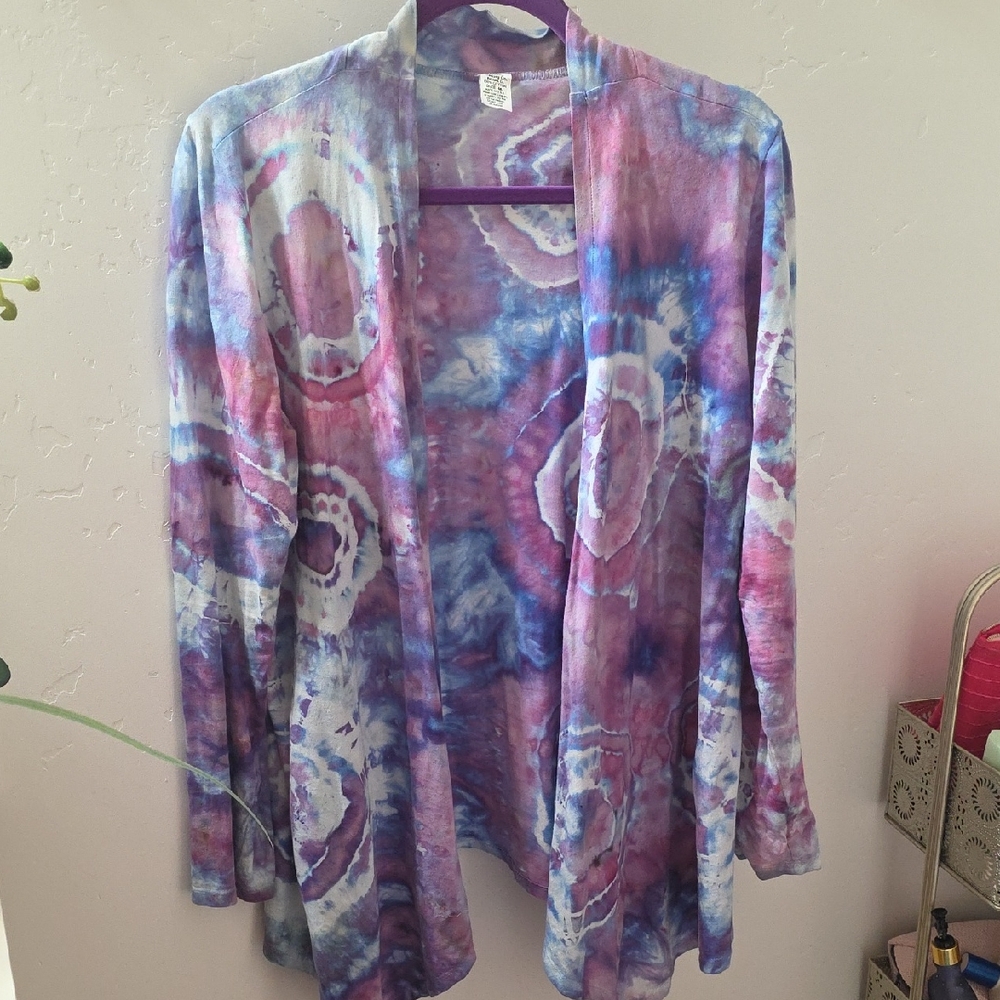 Tie-Dye Long Sleeve Women's Top